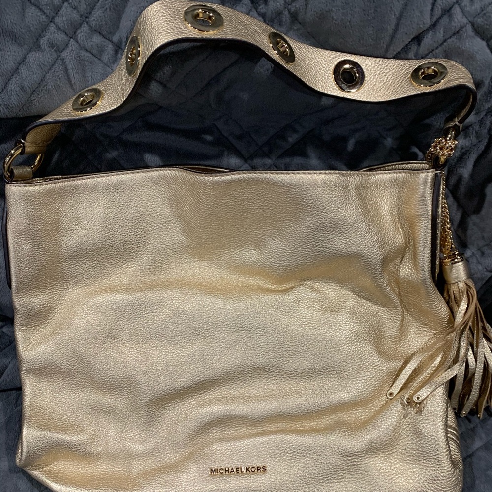 Gold Michael Kors shoulder bag